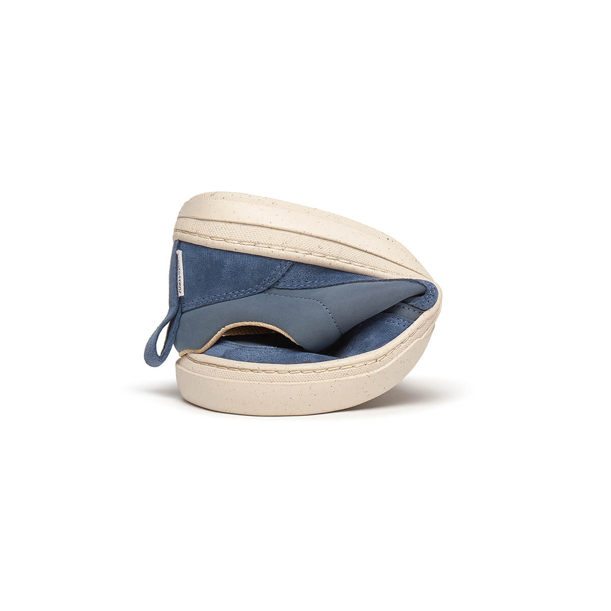 zapatillas barefoot look casual juvenil color azul serraje denim vaquero cheste freekers aw25 04