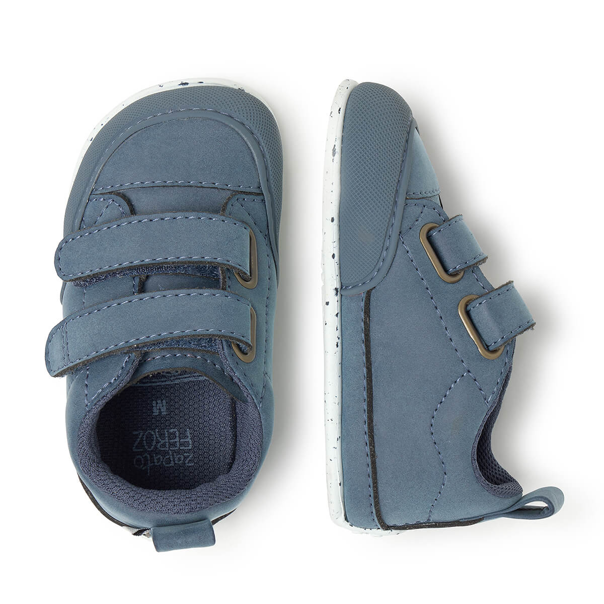 zapatillas bebe respetuosas libertad movimiento caminar correr saltar azul denim moraira feroz aw25 03
