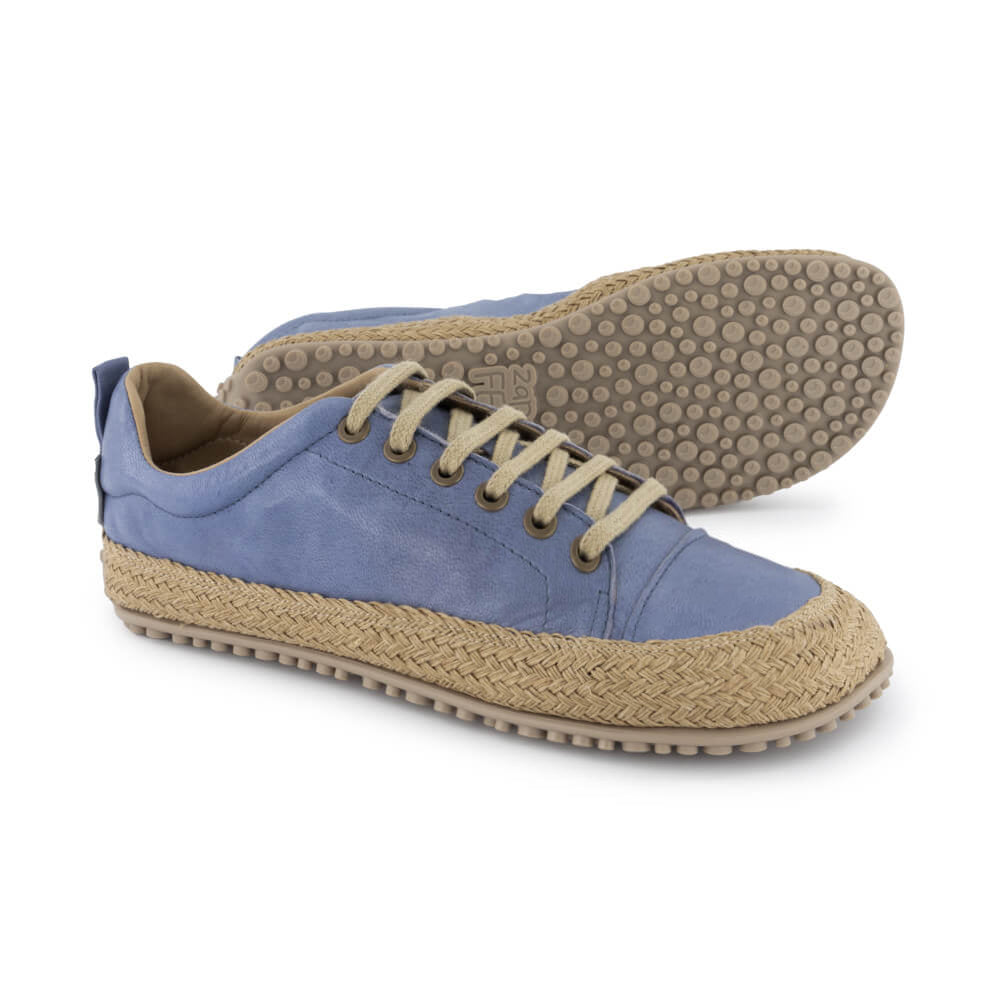 zapatillas deportivas adulto espardena cordones piel cuerda yute pies libres sanos color azul primavera verano jerica 02