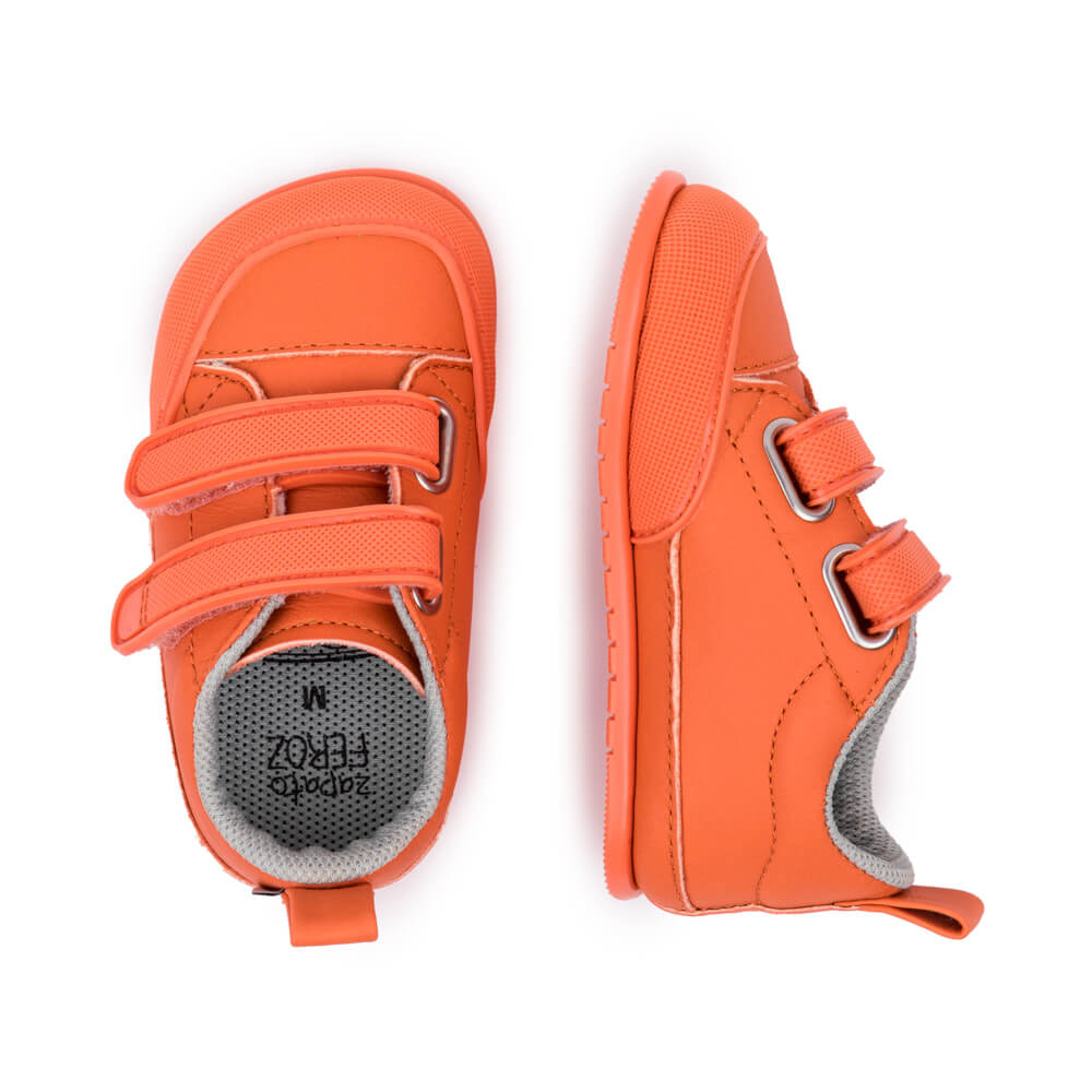 zapatillas deportivas calzado minimalista bebes velcro colores piel moraira feroz coral SS23 sup