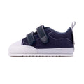 zapatillas deportivas calzado minimalista bebes velcro tejano colores moraira feroz azul SS23 lat