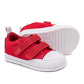 zapatillas deportivas calzado minimalista bebes velcro tejano colores moraira feroz rojo SS23 bod