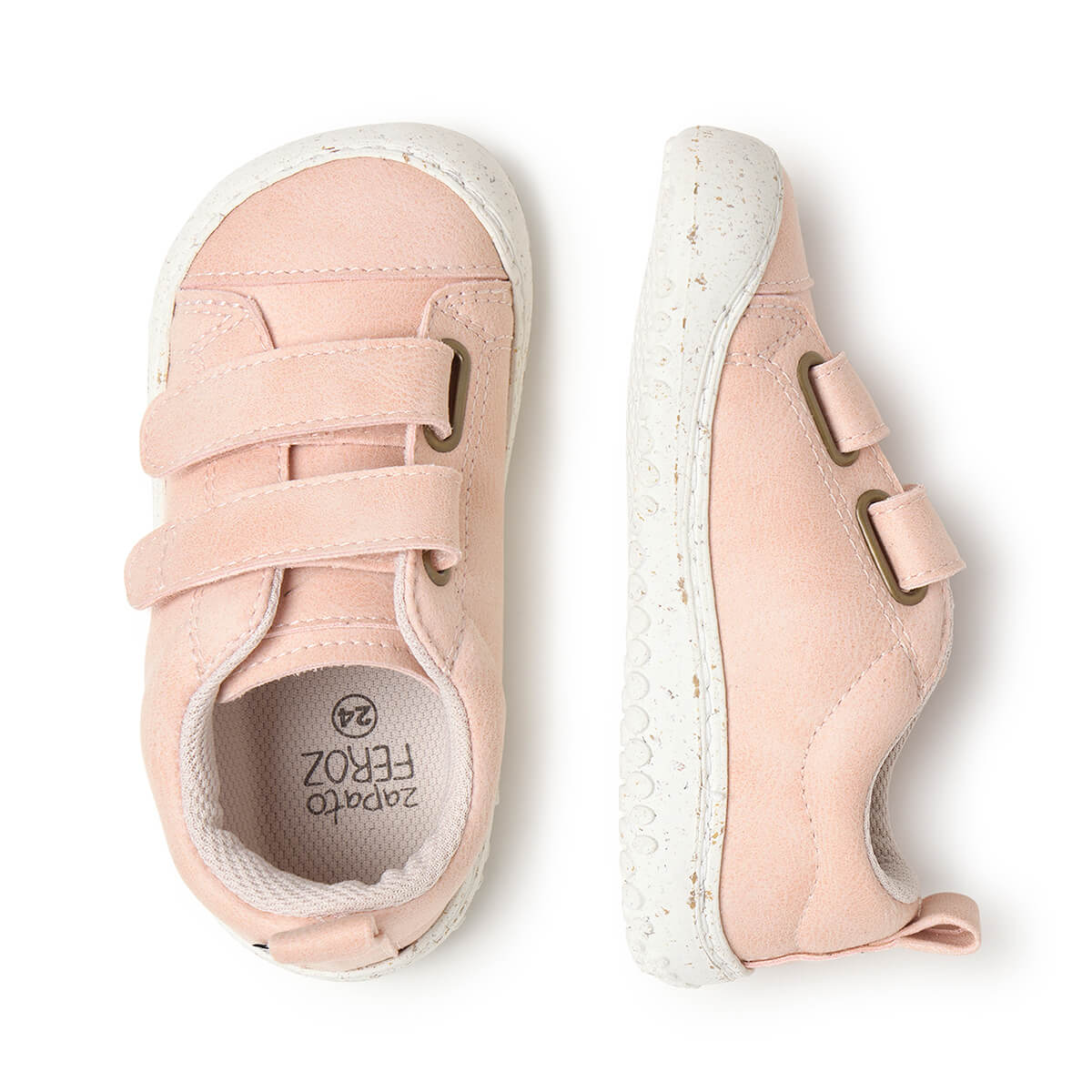 zapatillas deportivas respetuosas primeros pasos bebes color rosa moraira rocker aw25 03