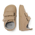 zapatillas deportivas suela plana flexible pisada consciente estable bebe color beige beis ulises moraira feroz aw24 03