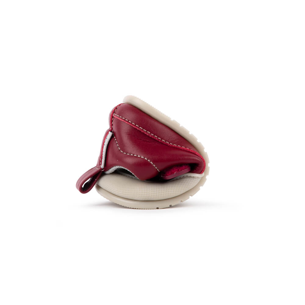 Paterna Feroz AW23 Ladrillo Microfibra ,Calzado minimalista para bebés con empeine medio y bajo. Veganas y en piel para primeros pasos.