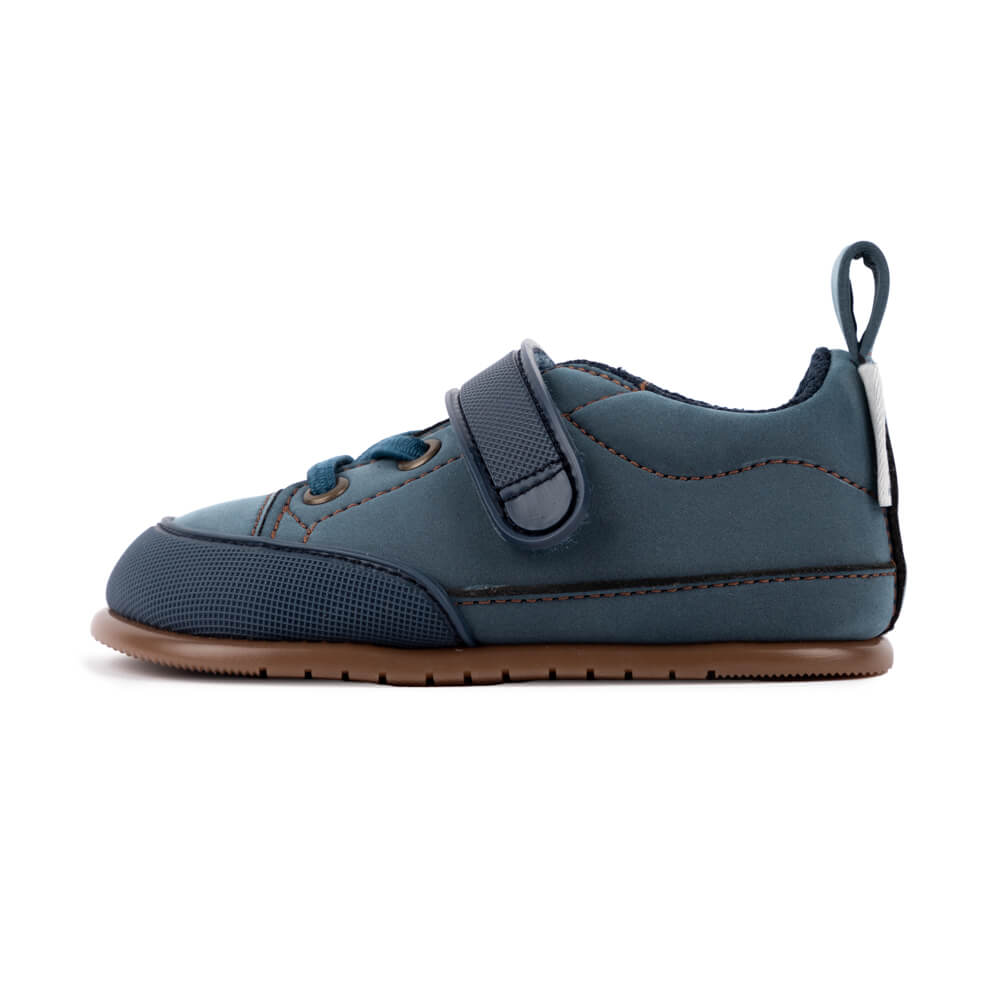Paterna Feroz AW23 Ladrillo Microfibra ,Calzado minimalista para bebés con empeine medio y bajo. Veganas y en piel para primeros pasos.