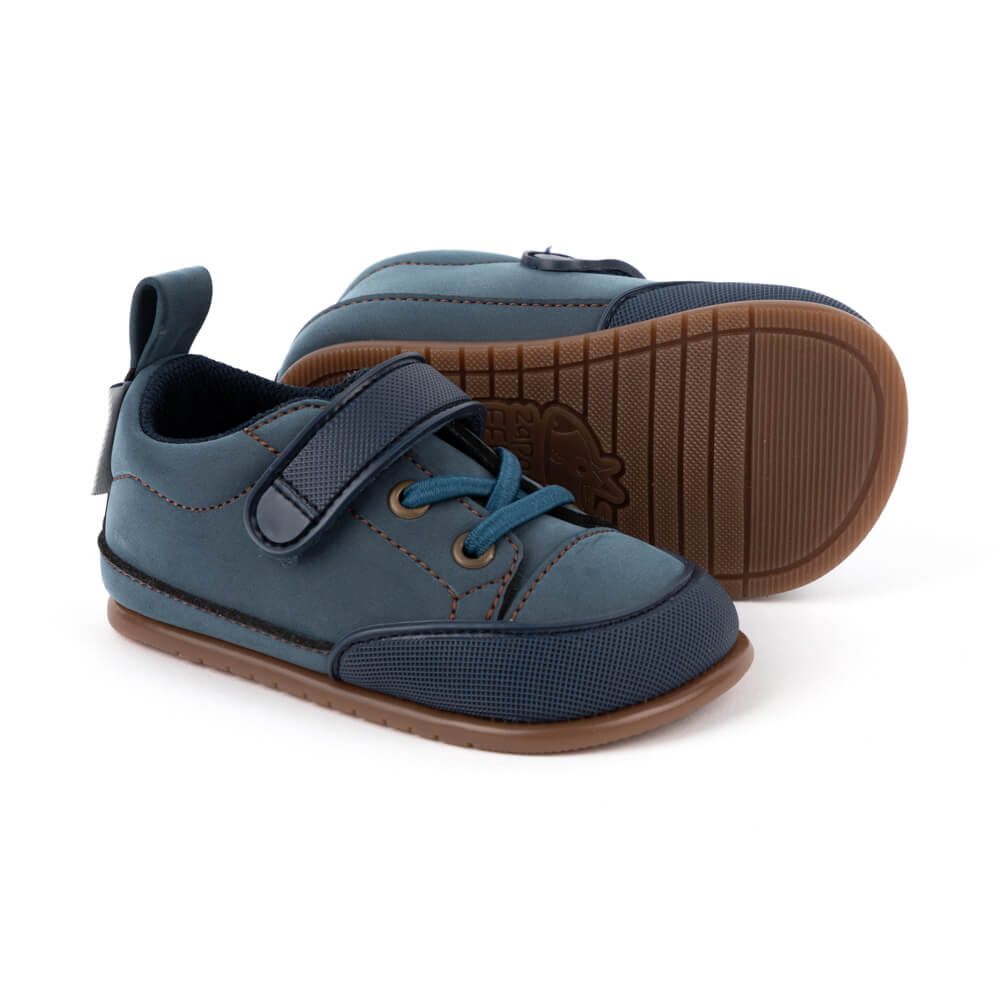 Paterna Feroz AW23 Ladrillo Microfibra ,Calzado minimalista para bebés con empeine medio y bajo. Veganas y en piel para primeros pasos.