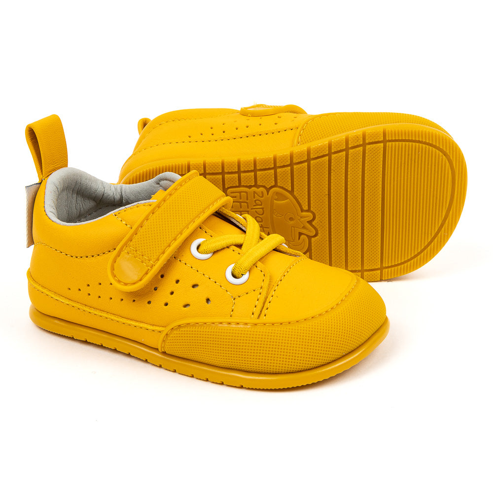 zapatillas minimalistas colores primeros pasos bebes paterna feroz piel amarillo sup
