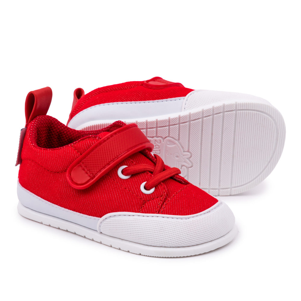 zapatillas minimalistas colores primeros pasos bebes paterna feroz tejano rojo sup