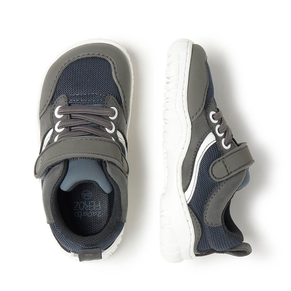 zapatillas minimalistas infantiles transpirables primavera verano color gris biar rocker AW25 03
