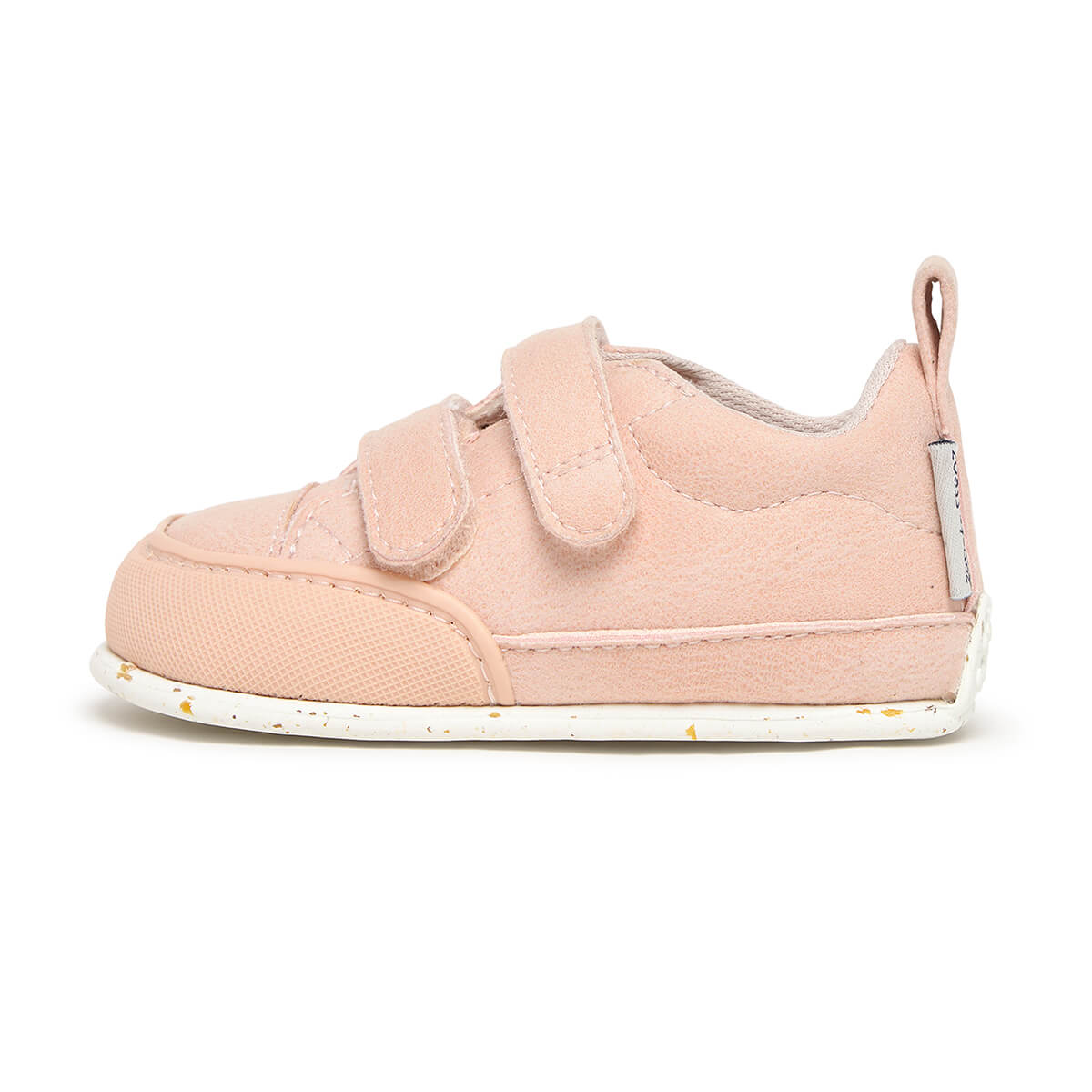 zapatillas minimalistas transpirables velcro bebes color rosa palo claro moraira feroz aw25 01