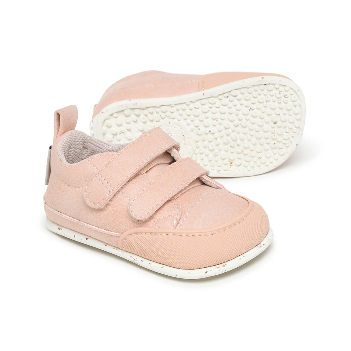 zapatillas minimalistas transpirables velcro bebes color rosa palo claro moraira feroz aw25 02