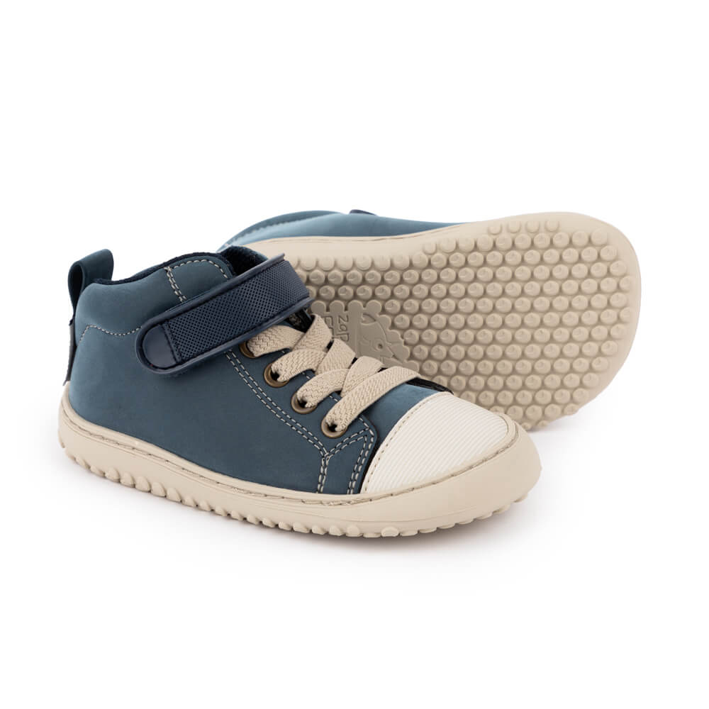 jucar rocker aw23 Frambuesa Piel .zapatillas tipo bota niños colegio. Desarrollo natural del pie. Barefoot