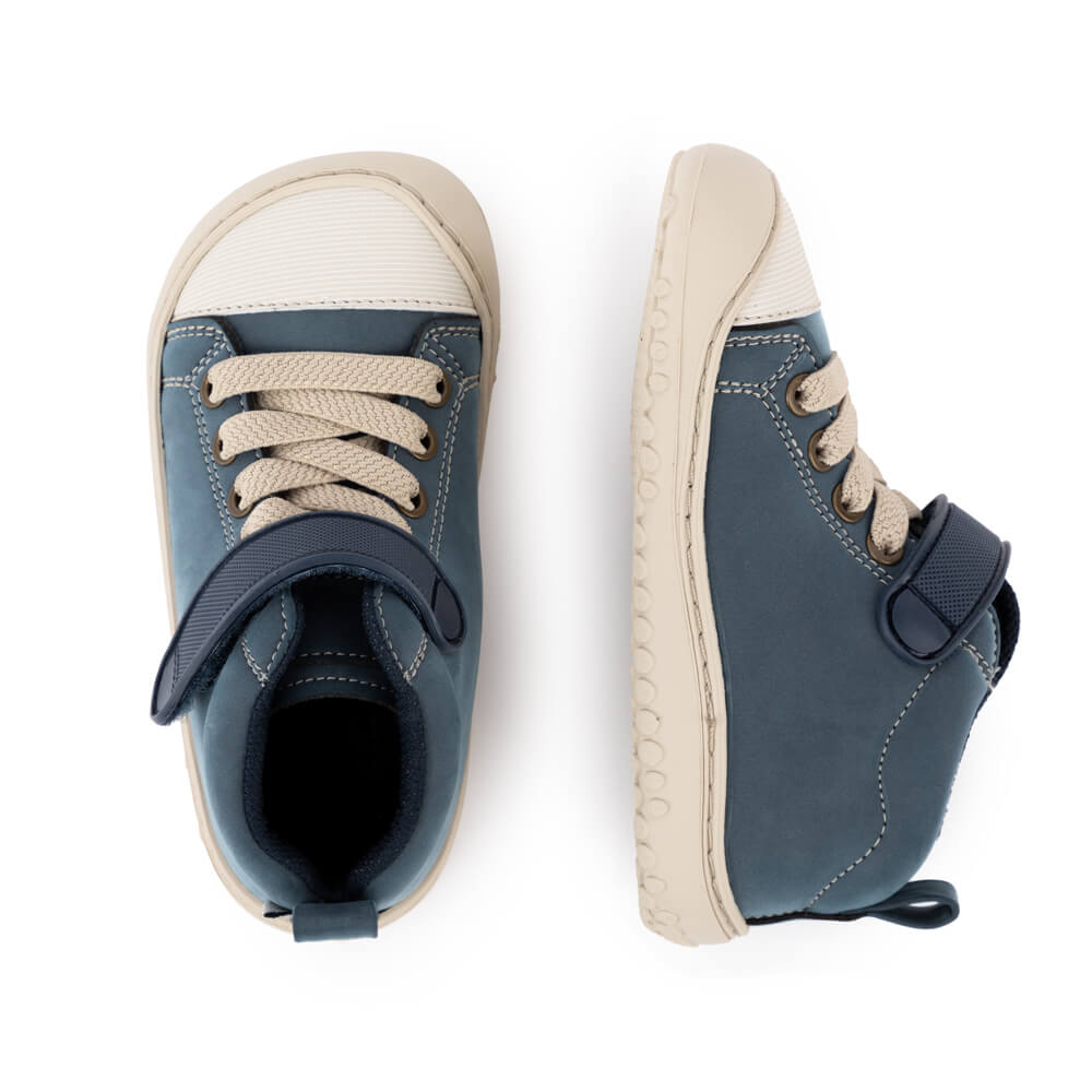 jucar rocker aw23 Frambuesa Piel .zapatillas tipo bota niños colegio. Desarrollo natural del pie. Barefoot