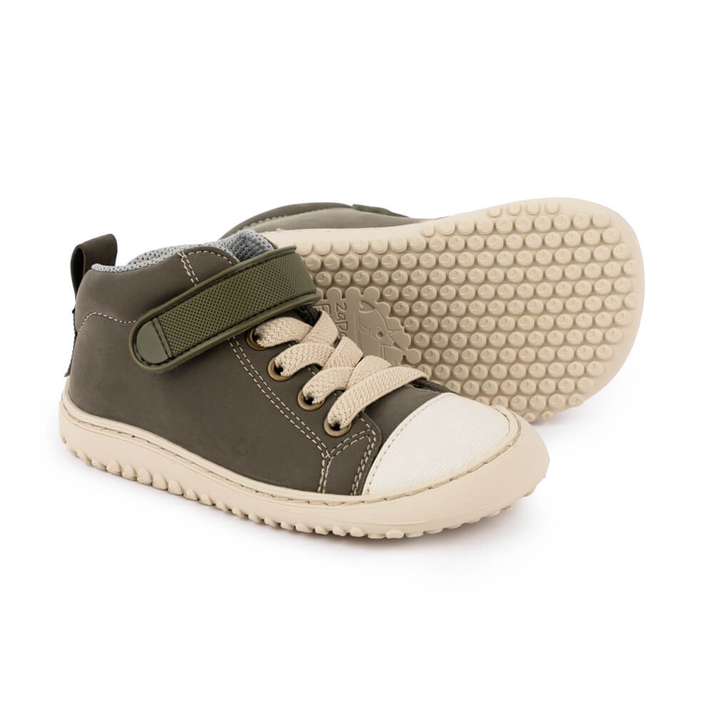 jucar rocker aw23 Frambuesa Piel .zapatillas tipo bota niños colegio. Desarrollo natural del pie. Barefoot