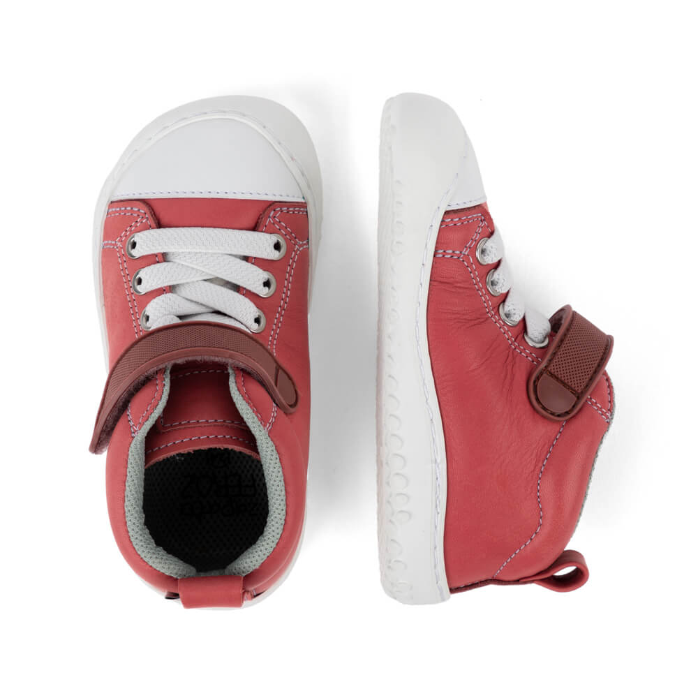 jucar rocker aw23 Gris Piel .zapatillas tipo bota niños colegio. Desarrollo natural del pie. Barefoot