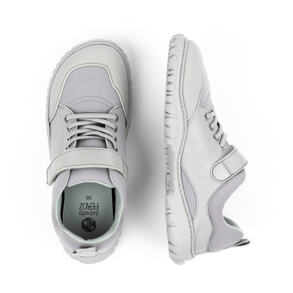 zapatillas veganas microfibra lycra comodas elegantes todoterreno hombre mujer color gris ss24 sup