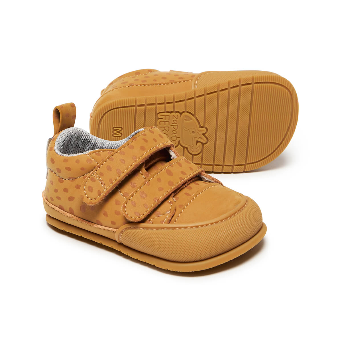 zapato calzado bebe saludable minimalista colegio color amarillo mostaza moraira feroz aw24 02
