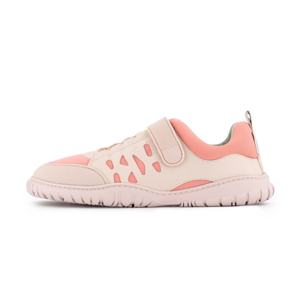 zapatos diseno deportivo todas superficies terrenos suelos cordones velcro hombre mujer color rosa palo onil ss24 01