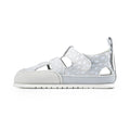 sandalias minimalistas primeros pasos espacio dedos suela flexible microfibra bebes color gris irta feroz ulises ss24