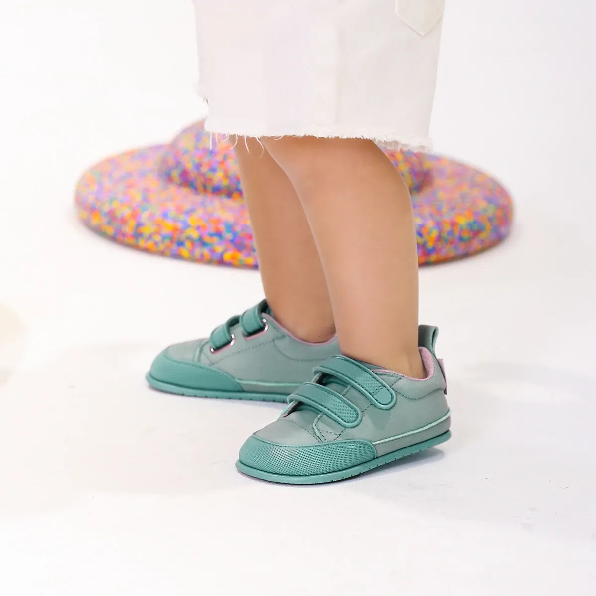 zapatillas deportivas calzado minimalista bebes velcro colores moraira feroz mint ss23