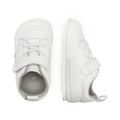 zapatillas deportivas nobuck calzado infantil barefoot ninos cordones velcro paterna blanco AW22 03