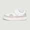 Lateral Cheste Rocker | Blanco Gris Microfibra