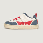 Lateral Faura Rocker | Beige Azul Rojo Microfibra Micronobuck