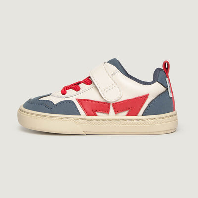Lateral Faura Rocker | Azul Rojo Microfibra Micronobuck