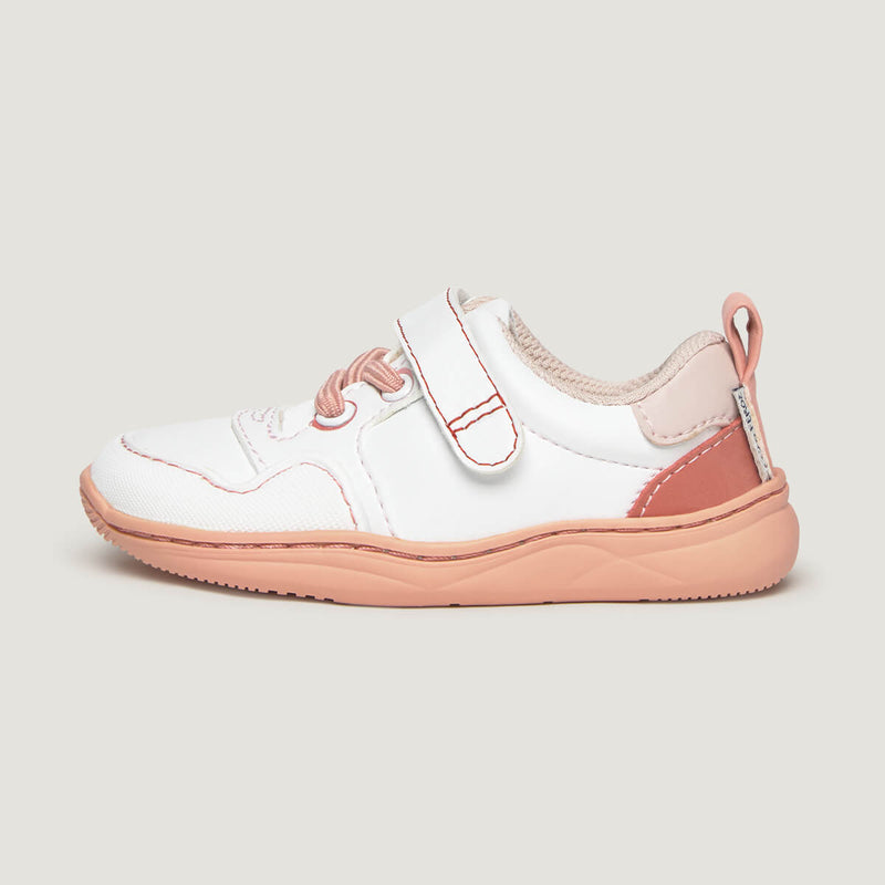 Lateral Olocau Feroz | Blanco Rosa Microfibra Nobuck