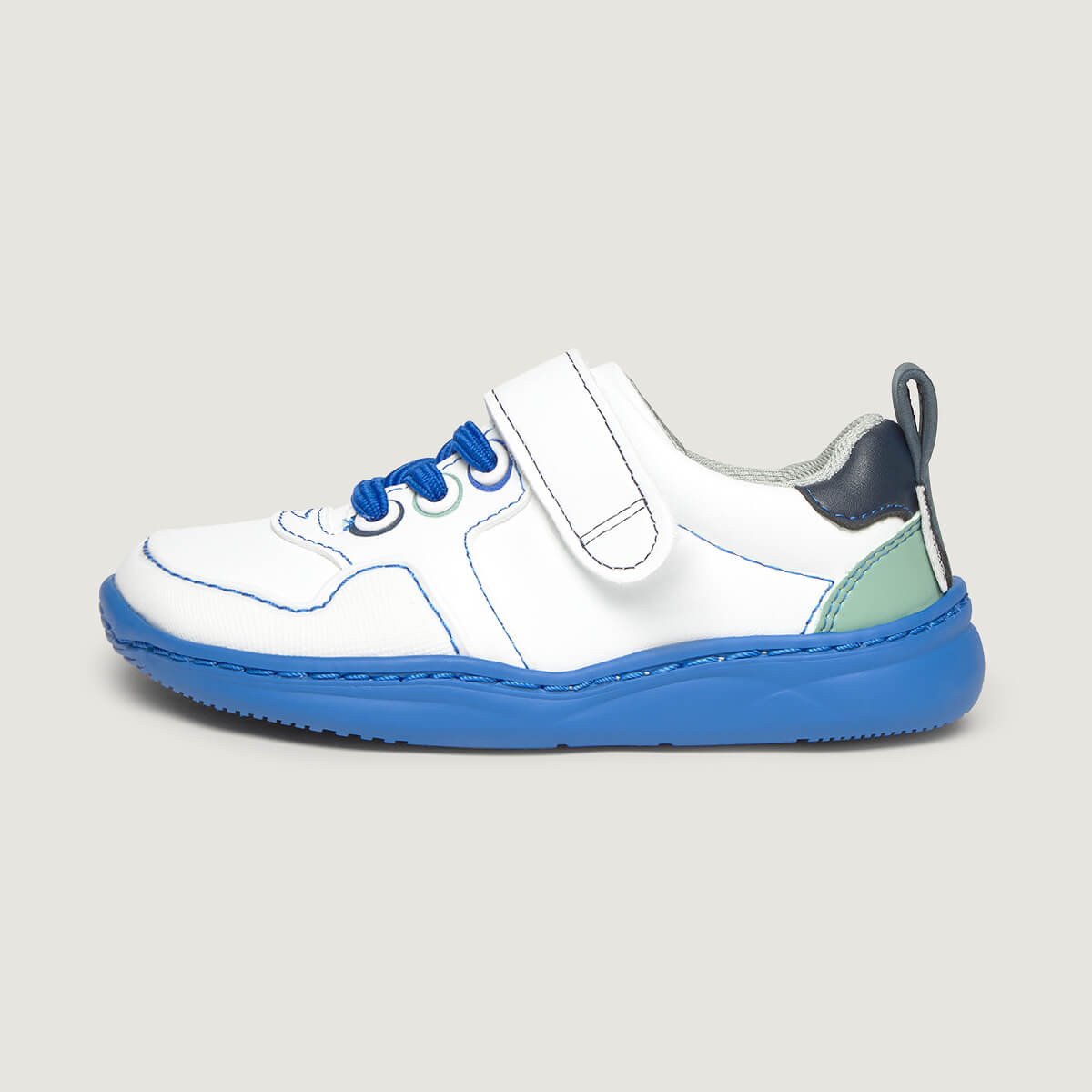Lateral Olocau Rocker | Blanco Azul Royal Microfibra