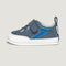 Lateral Paterna Feroz | Azul Denim Rayo Iridiscente Microfibra Nobuck
