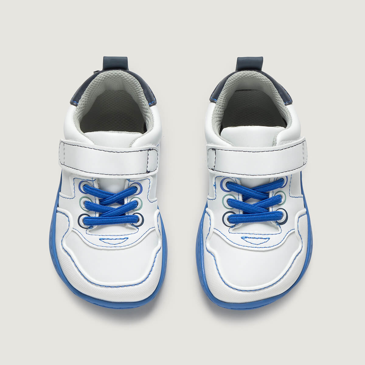 Superior Olocau Rocker | Blanco Azul Royal Microfibra