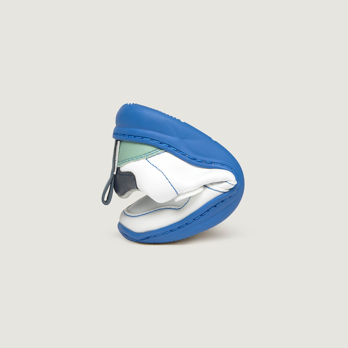 Plegado Olocau Rocker | Blanco Azul Royal Microfibra