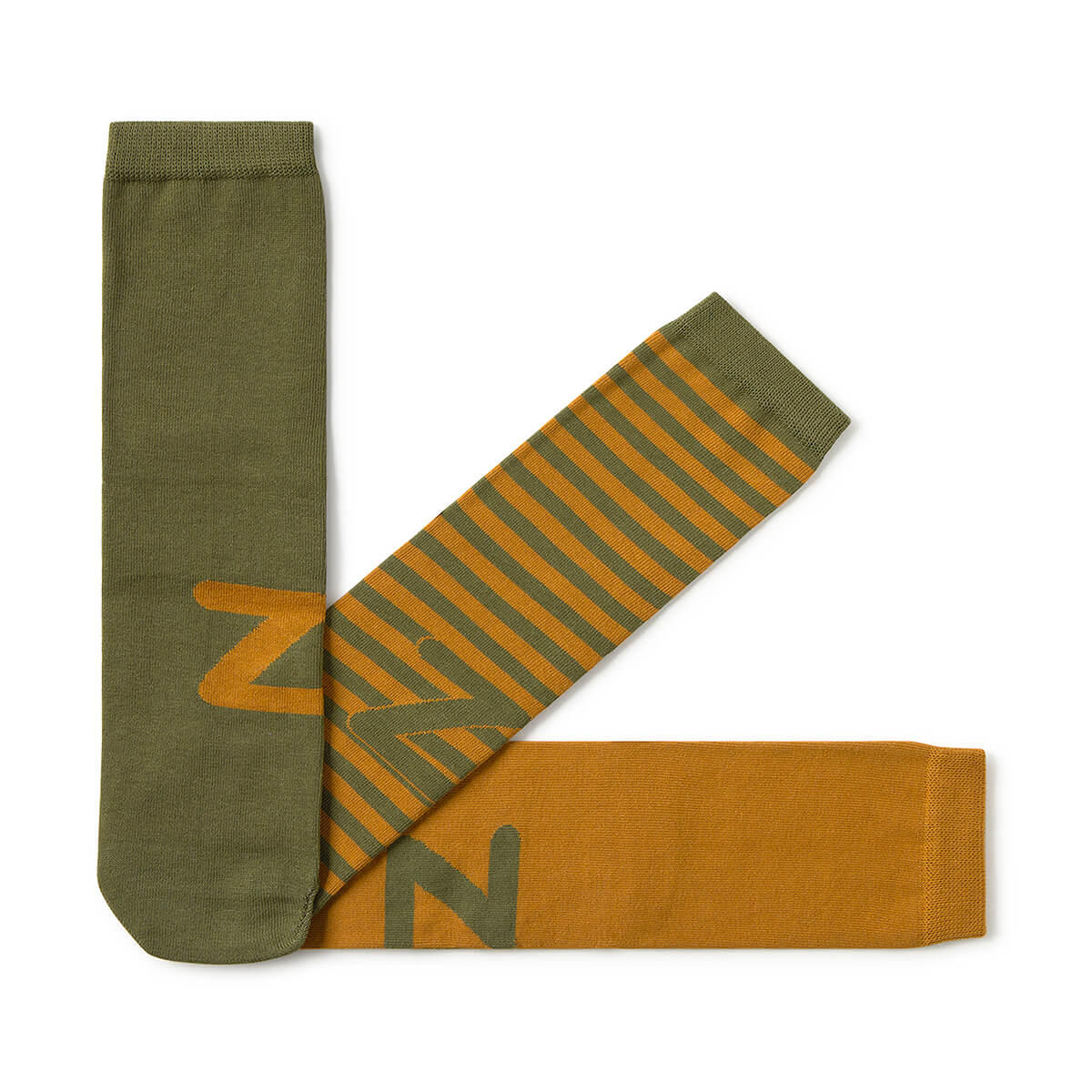 |  Kaki y Mostaza Rayas