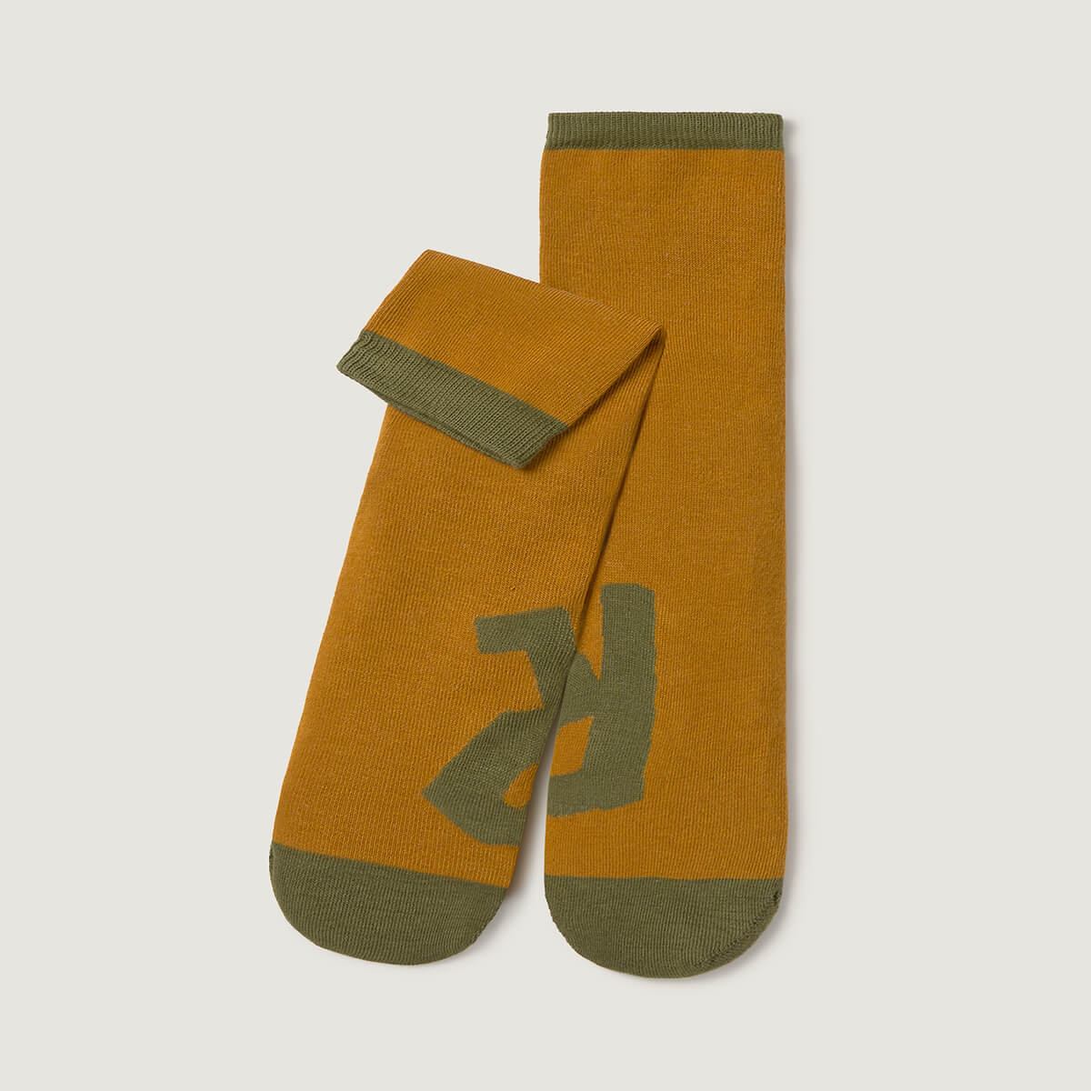 Calcetin alto adulto | Mostaza Kaki