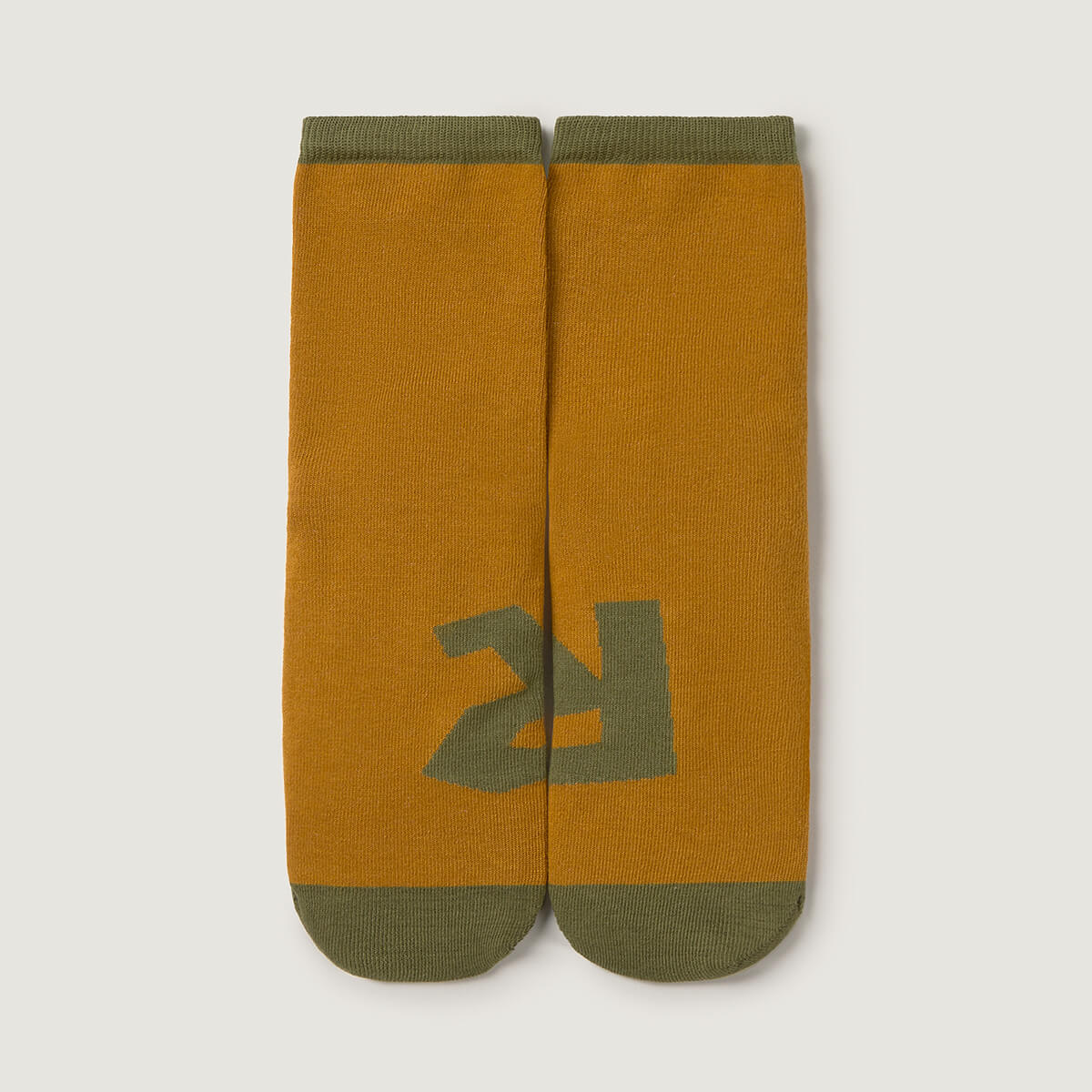 Par Calcetin alto adulto | Mostaza Kaki