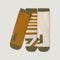 Pack 3 Calcetin bebe infantil Zapato Feroz | Mostaza Kaki
