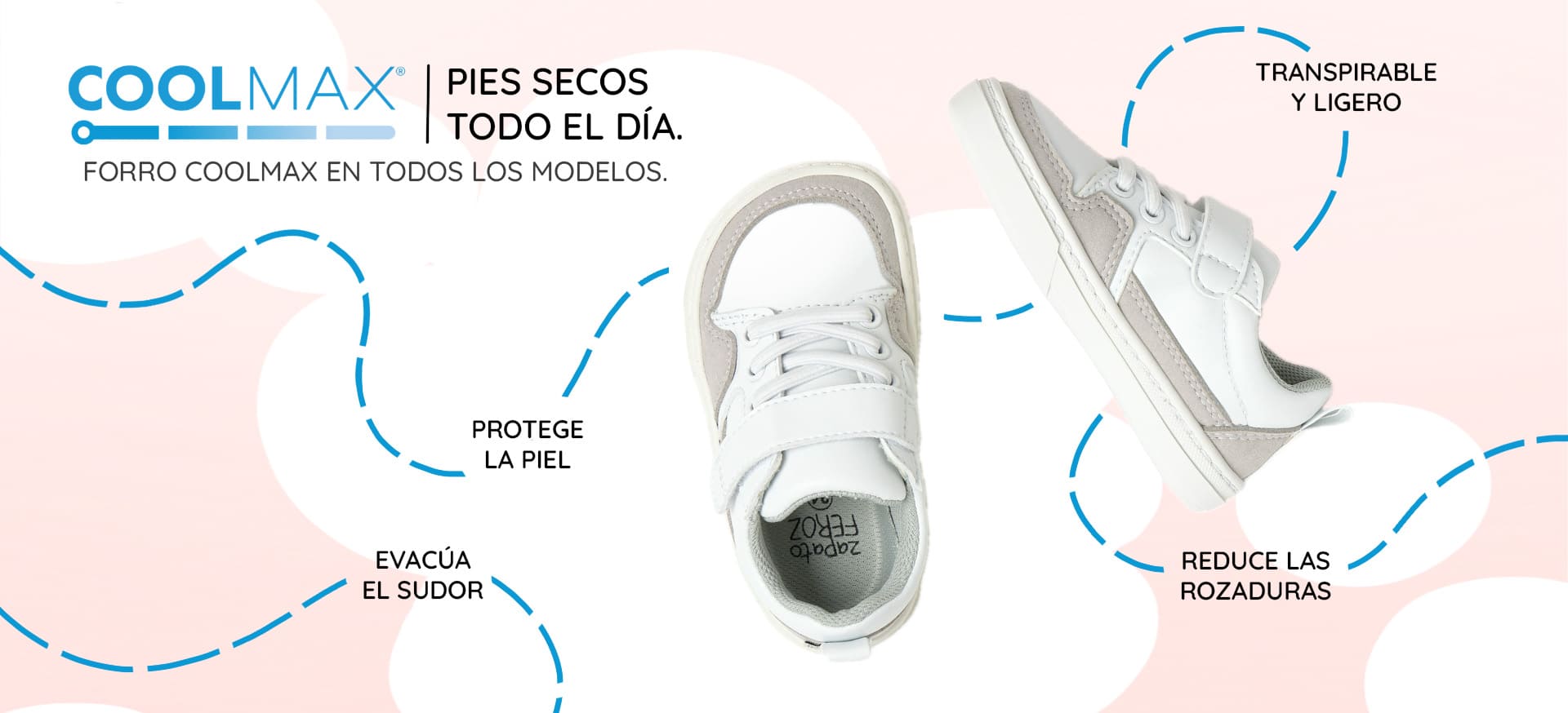 coolmax pies secos todo el dia