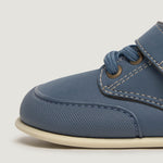 Detalle Albaida Feroz | Azul Denim Microfibra Nobuck