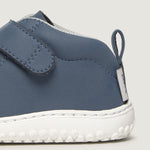 Detalle Jucar Rocker | Azul Denim Microfibra Nobuck