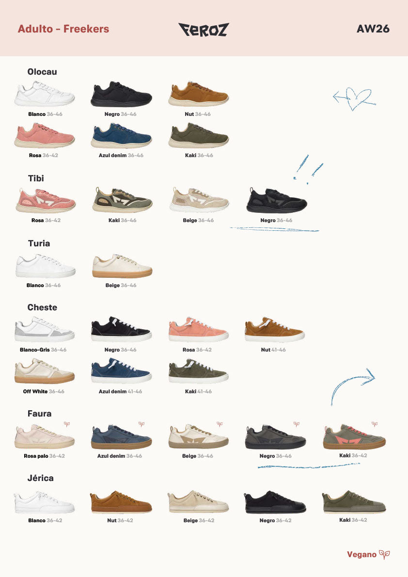 Catalogo modelos adulto AW26