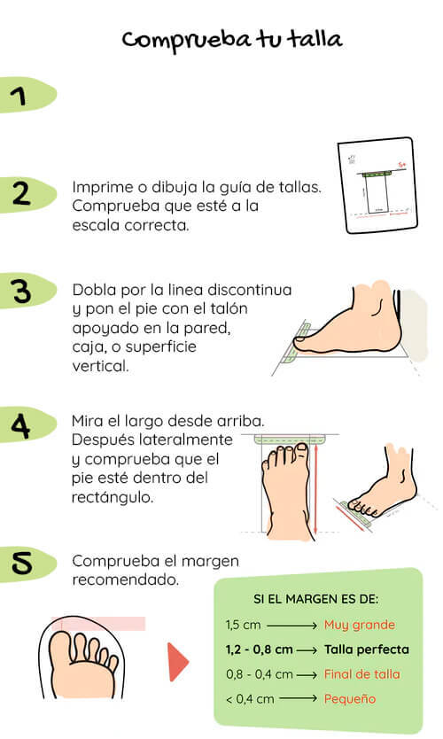Comprueba tu talla de Zapato Feroz | Guia de tallas