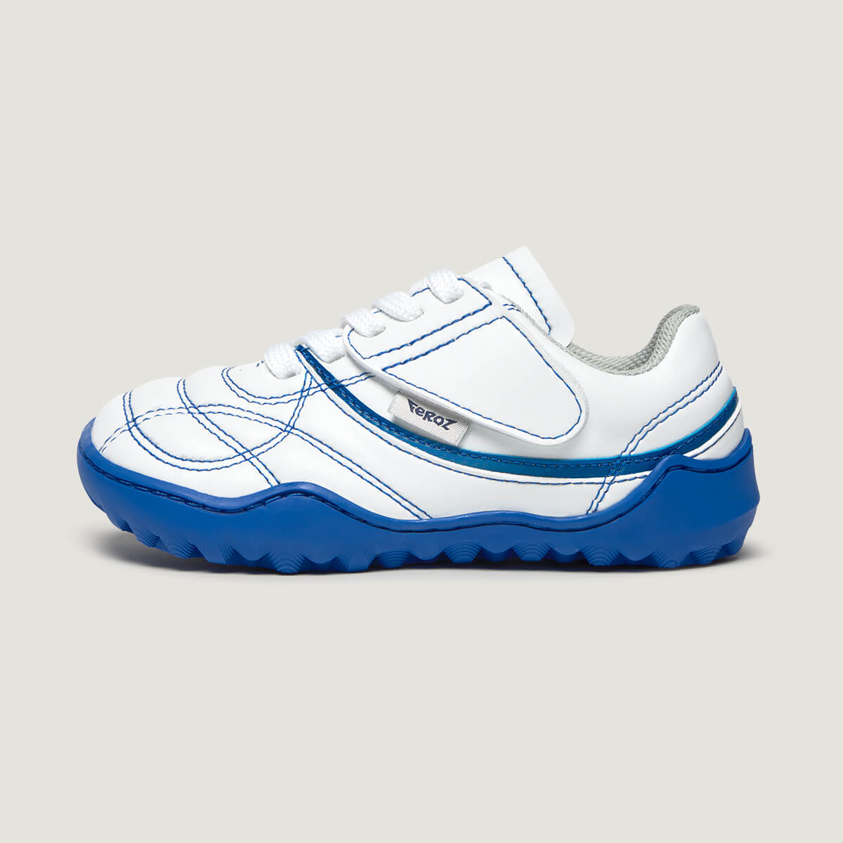 Amunt | Blanco Azul Royal Microfibra