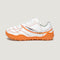 botas futbol sala barefoot blanco naranja amunt lateral  | Blanco Naranja Microfibra