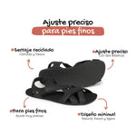 Meliana ss26 adulto caracteristicas 1|  Negro Serraje Reciclado