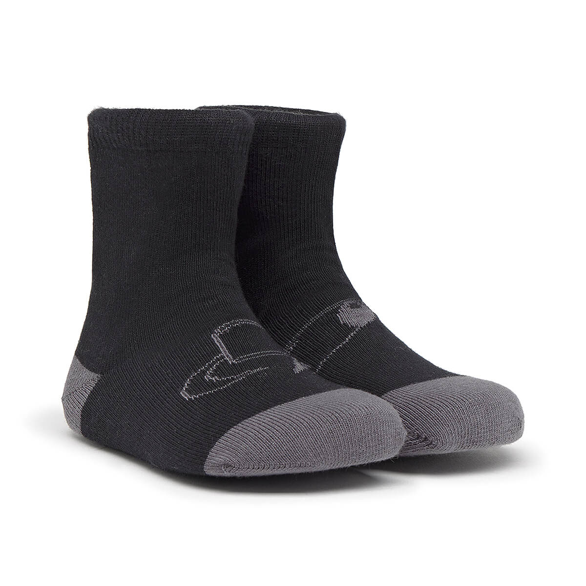 Calcetin escolar respetuoso barefoot negro