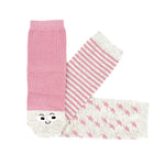 Pack 3 calcetin infantil Caritas Rosa Beige 1 | Caritas Rosa