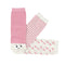 Pack 3 calcetin infantil Caritas Rosa Beige 1 | Caritas Rosa