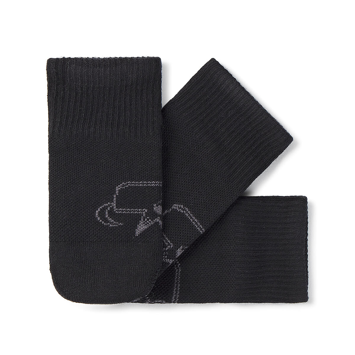 Pack 3 calcetin infantil deportivo | negro
